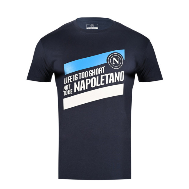 T-Shirt Life is Too Short Not to be Napoletano Blu JR