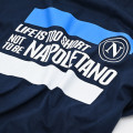 T-Shirt Life is Too Short Not to be Napoletano Blu JR