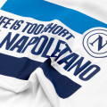 T-Shirt Life is Too Short Not to be Napoletano Bianca JR