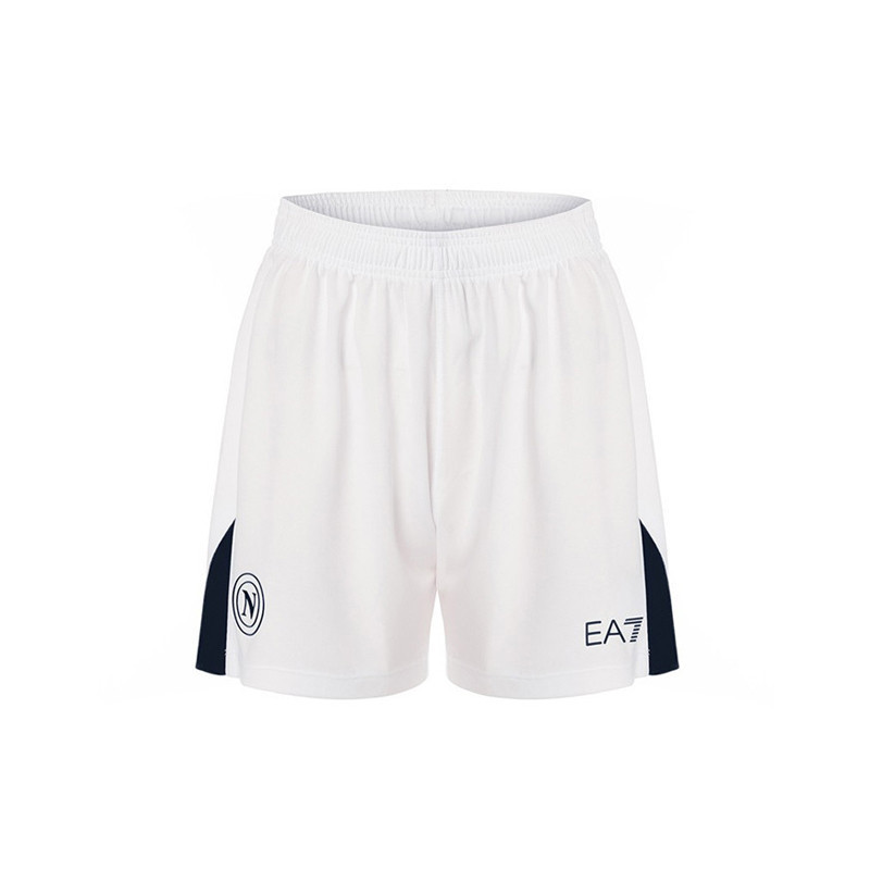 SSC Napoli White/Navy Blue Shorts for Kids 2024/2025