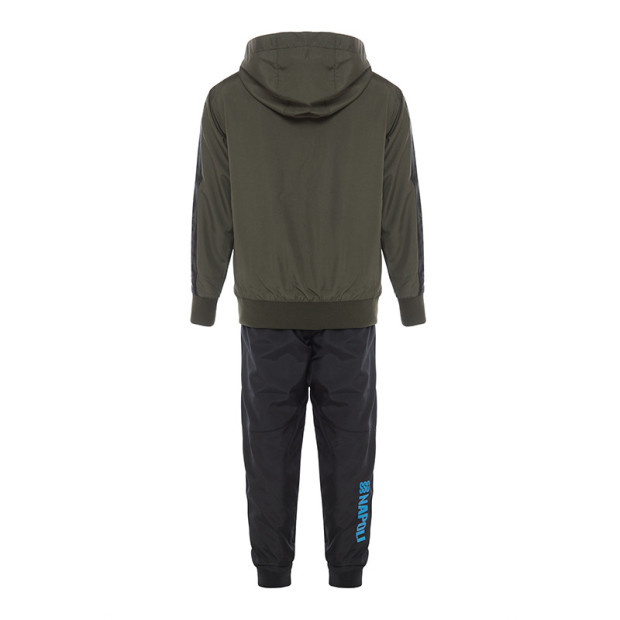 SSC Napoli Olive Night Nylon Tracksuit with Cap for Kids 2024/2025