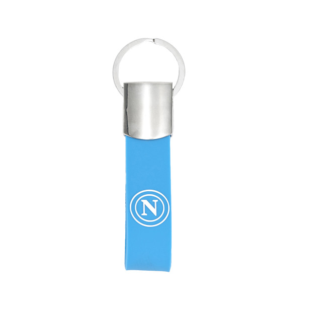 SSC Napoli Portachiavi in Gomma Azzurro