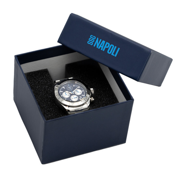 SSC Napoli Dark Blue Square Chrono