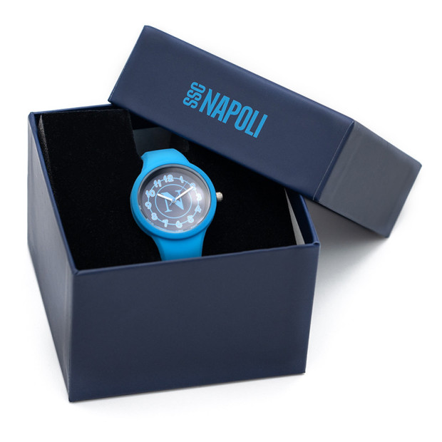 SSC Napoli Orologio Quadrante Blu Kid