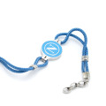 SSC Napoli Sky Blue Cord and Steel Bracelet