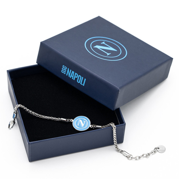 SSC Napoli Steel Round Bracelet