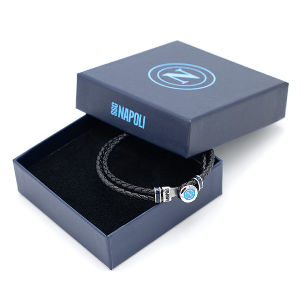 SSC Napoli Leather Bracelet