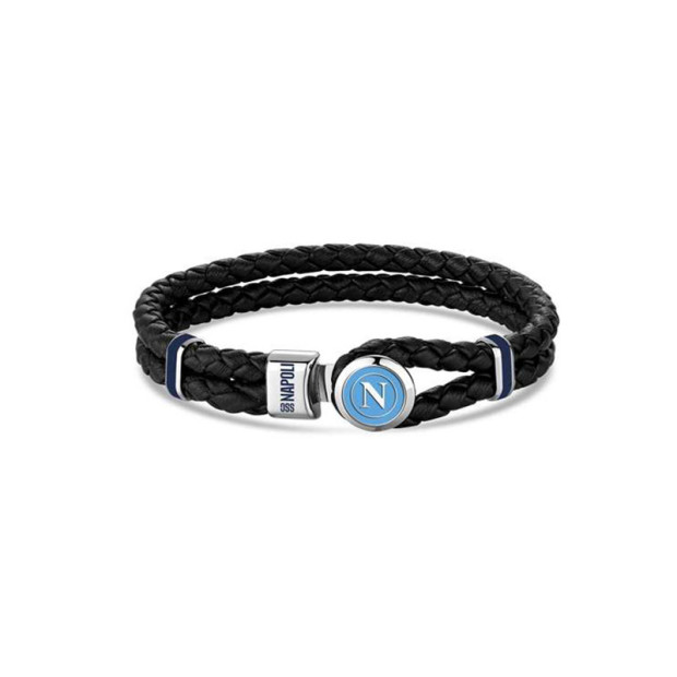 SSC Napoli Leather Bracelet