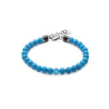SSC Napoli Sky Blue Bracelet with Natural Stones