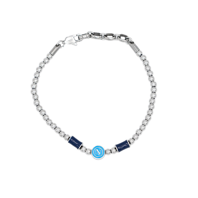 SSC Napoli Logo Steel Bracelet