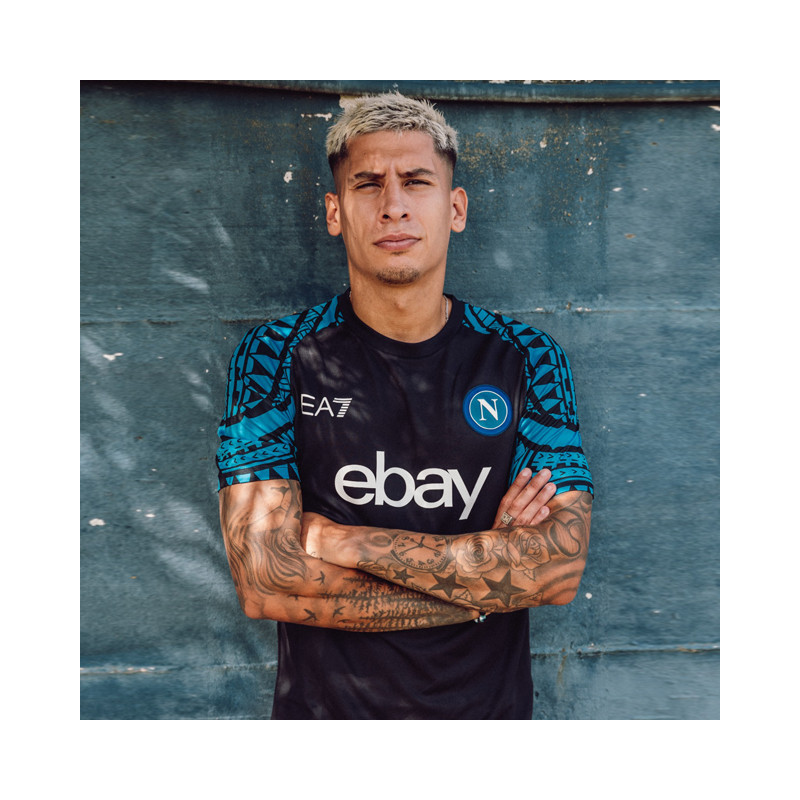 Maniche Lunghe Nuova Maglia Casacca Allenamento Napoli MAGLIA