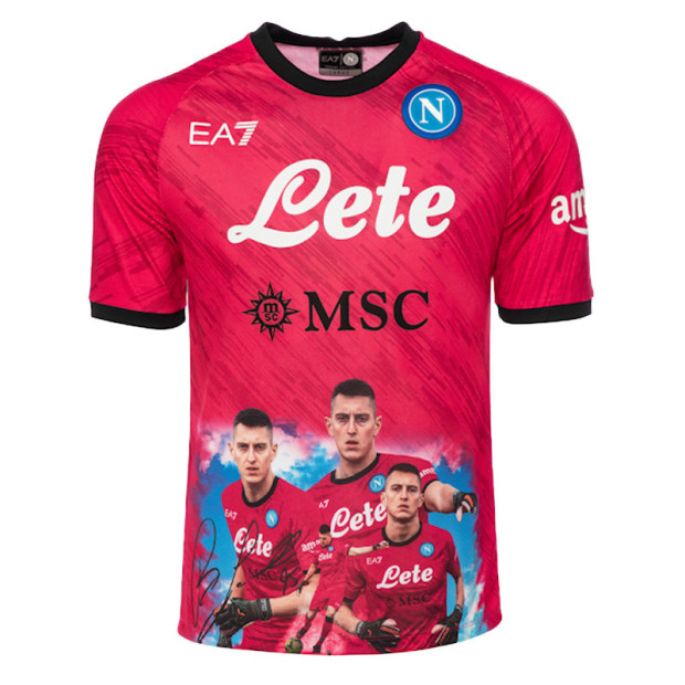 SSC Napoli Face Game Gollini Match Shirt 2022/2023