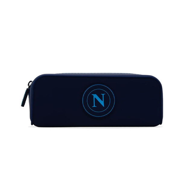 SSC Napoli Portapenne in Silicone Blu Navy