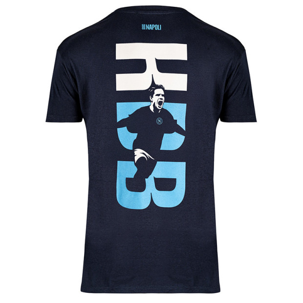 SSC Napoli T-Shirt Kevin De Bruyne Blu Navy