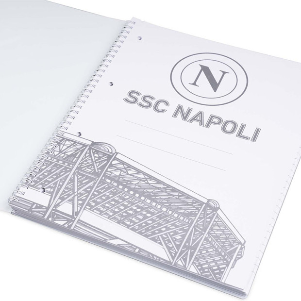 SSC Napoli A4 Light Blue Lined Notebook