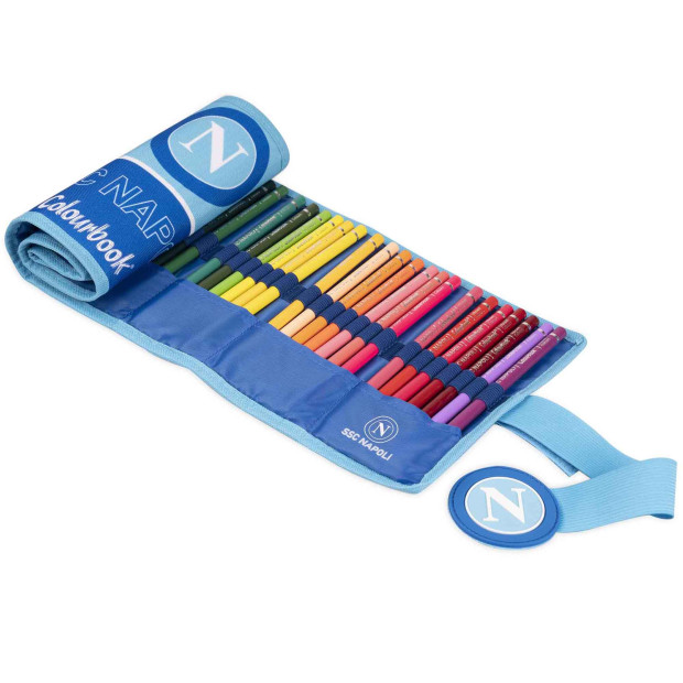 SSC Napoli Creativity Pencil Case Blue Stripes