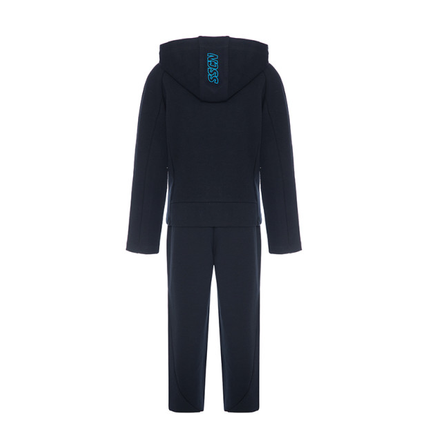 SSC Napoli Navy Blue Interlock Tracksuit with Cap 2023/2024 for Kids