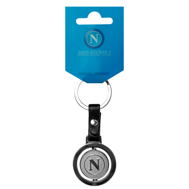 SSC Napoli Round Logo Keyholder