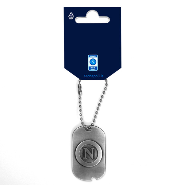 SSC Napoli Dog Tag Keyholder