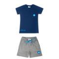 SSC Napoli Blue T-Shirt and Shorts Set for Kids