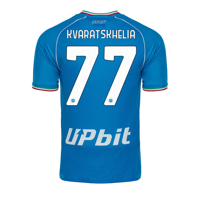 SSC Napoli Replica Sky Blue Shirt Kvaratskhelia 2023/2024