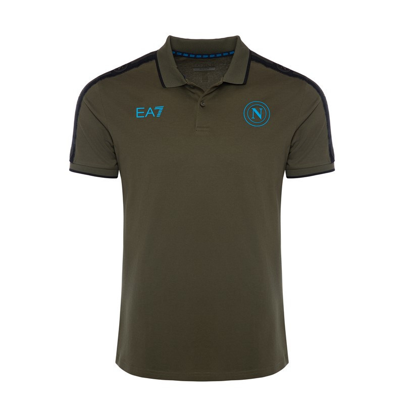 SSC Napoli Olive Night Polo Shirt for Kids 2024 2025